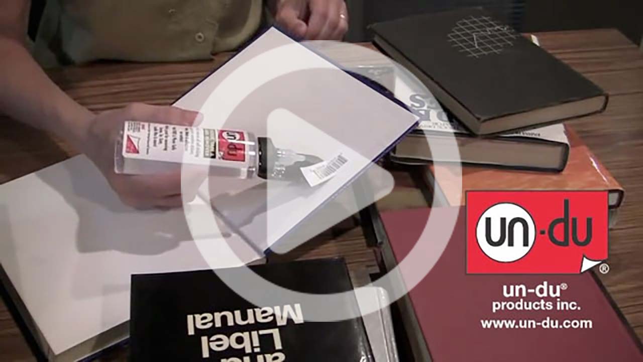How Librarians use un-du to remove stickers from books