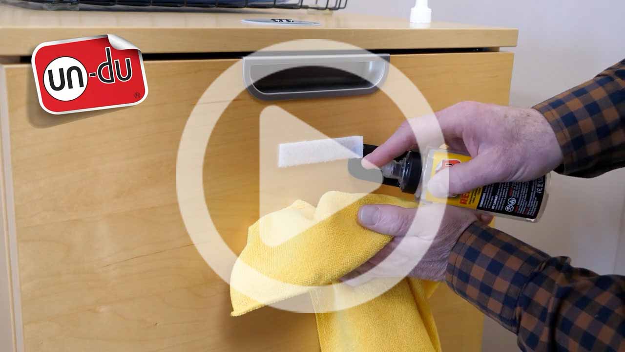 How to remove velcro from a file cabinet