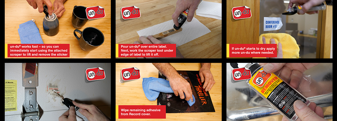 Sandpaper Road, Un-du Adhesive Remover, Time Test