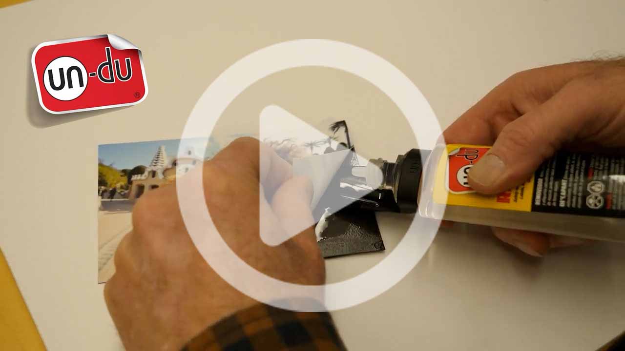 How to remove a photo print from a self-adhesive magnet