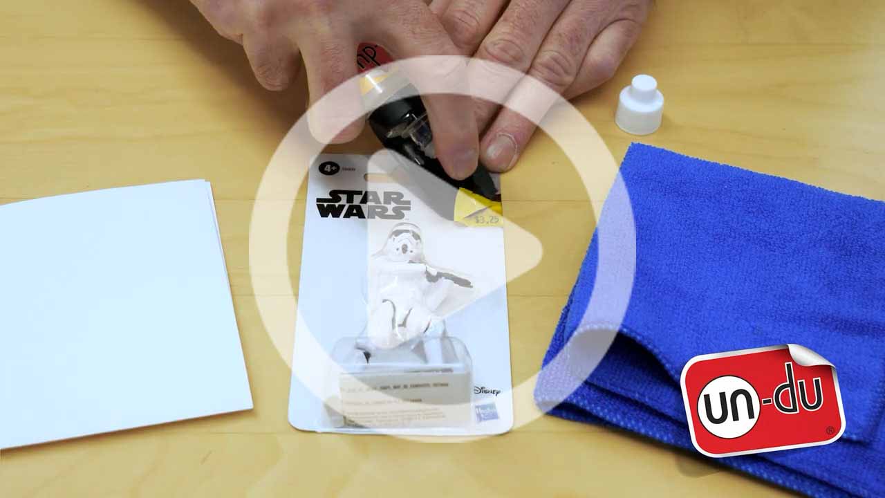 How to remove price stickers from action figure packages