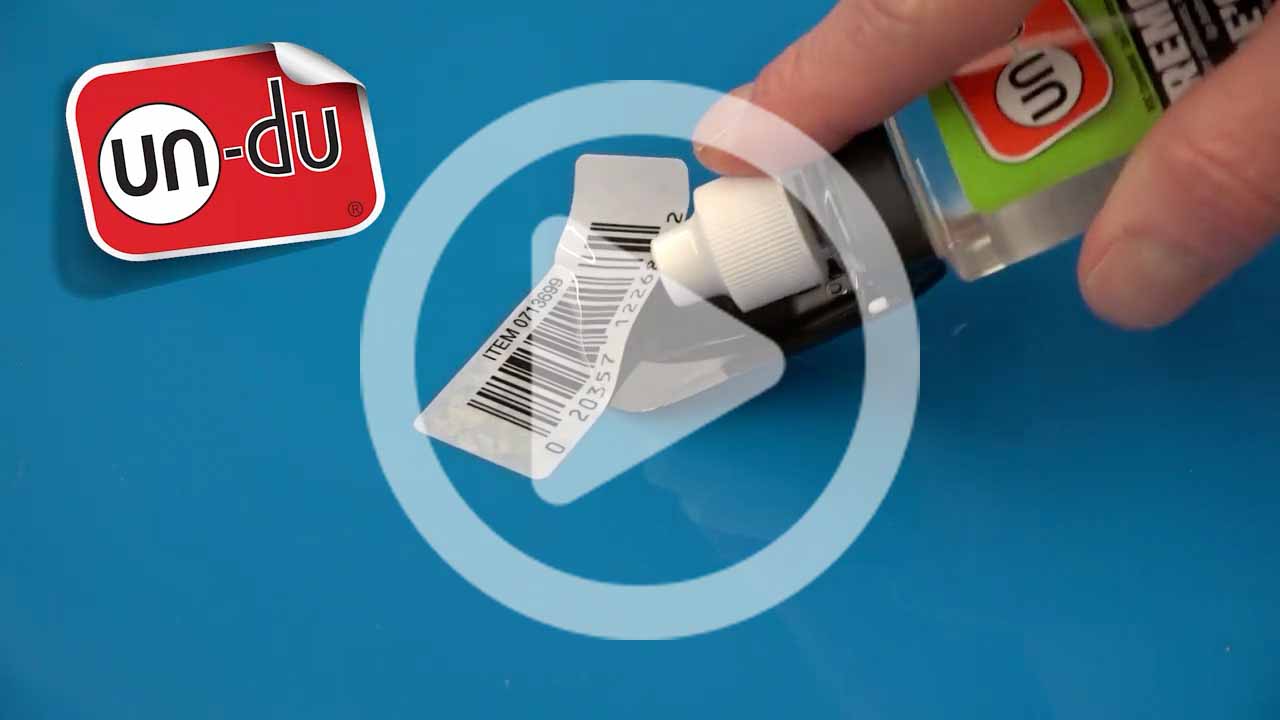 How to remove self-adhesive labels and stickers from plastic