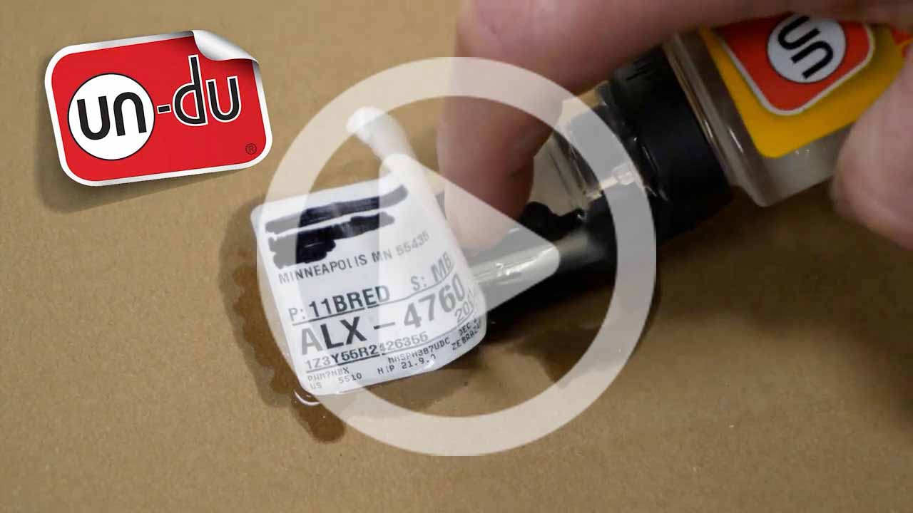 How to remove self-adhesive stickers and labels from product packaging
