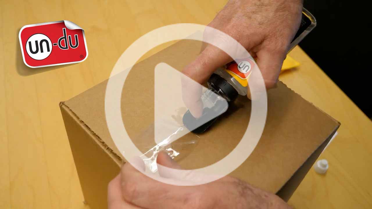 How to remove shipping tape from a cardboard box