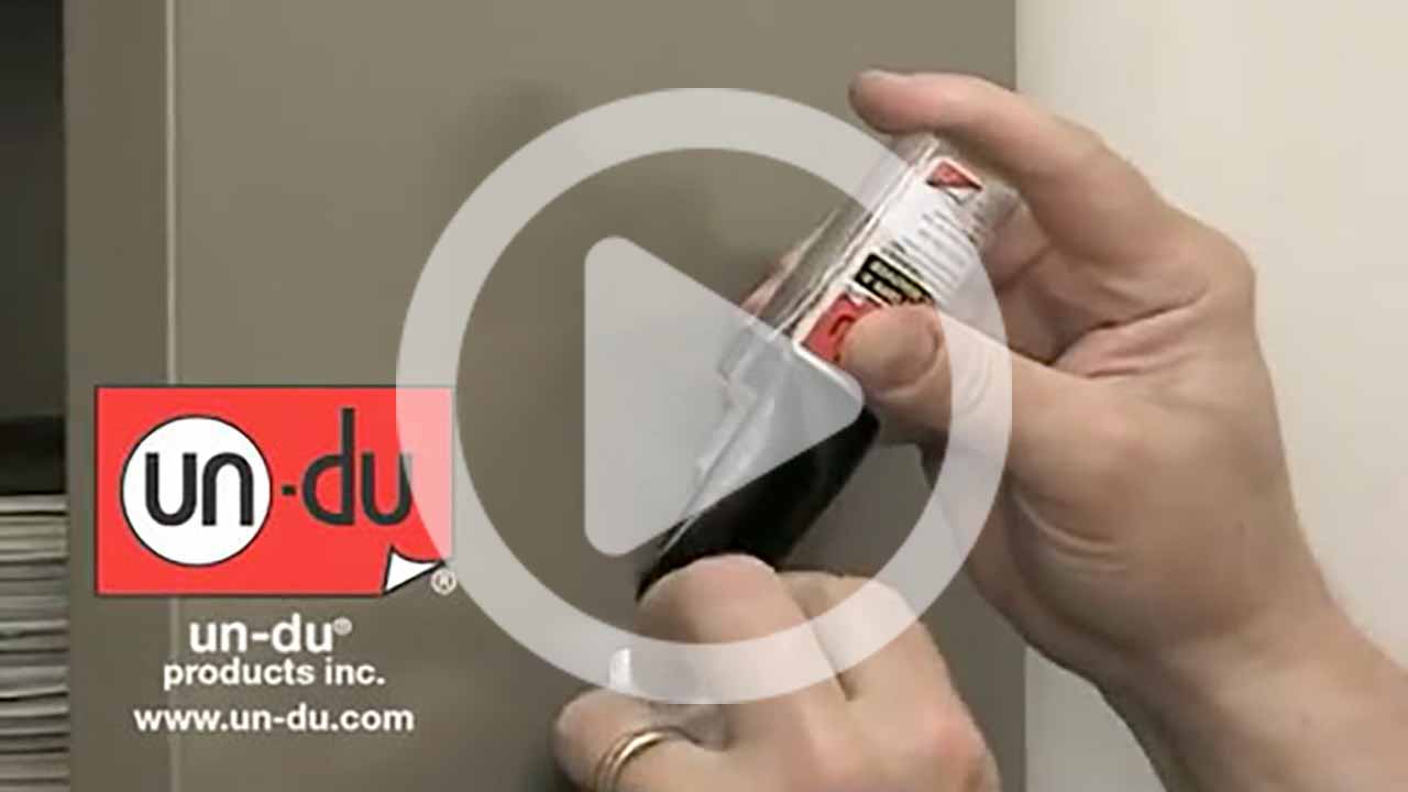 How to remove stickers and tapes from metal cabinets